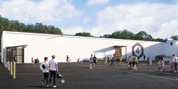 South Boston could get a place where you can scamper up boulders after you're done with your pickleball match