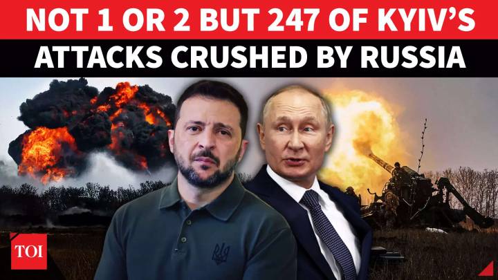 Putin Roars Triumphant: 247 Ukrainian Attacks Obliterated In Air
