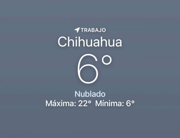 Se espera día nuboso con máxima de 22 grados centígrados