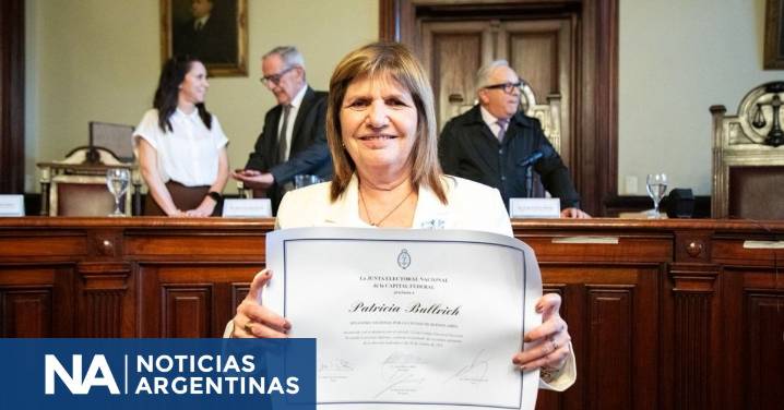 Patricia Bullrich y sus compañeros de lista fueron proclamados como legisladores nacionales