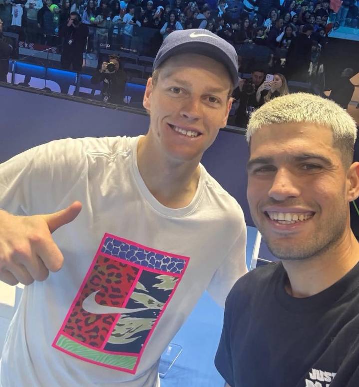 La 'delicatessen' que han dejado Carlos Alcaraz y Sinner en la previa de las ATP Finals
