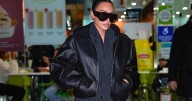 Photos: Kim Kardashian's Leather Look Is Street Chic at Best