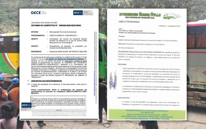 Empresa San Antonio de Torontoy solicitó reemplazar sus buses para Machu Picchu