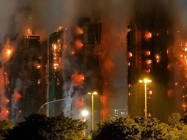 Hong Kong housing estate fire kills at least 36, 200