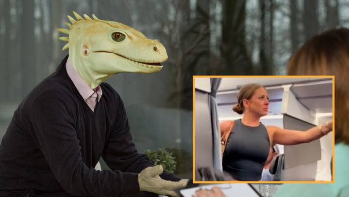 Lizard Person Gives Harrowing Account Of Being Harassed On Airline