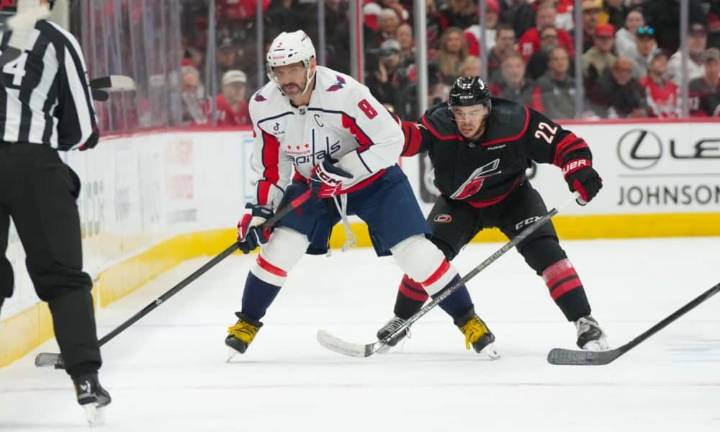 Carolina Hurricanes pierden por 4-1 enfrentando Washington Capitals  en Raleigh