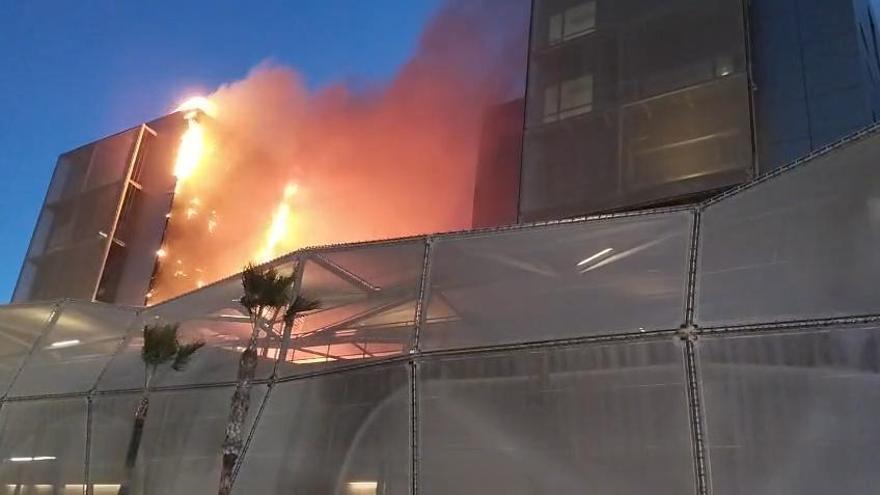 Incendio en el Hospital Santa Lucía de Cartagena