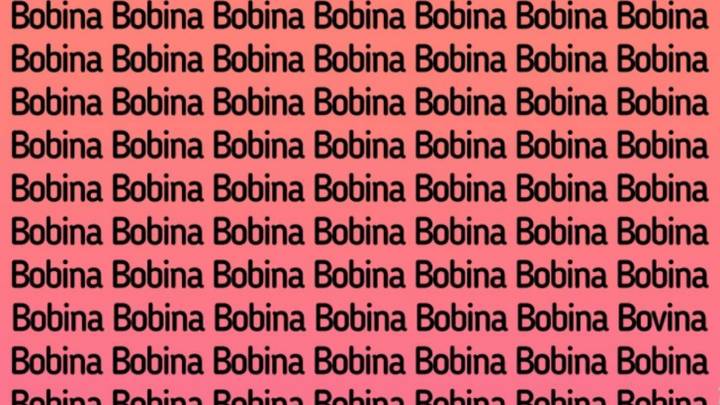 Sólo una mente muy inteligente puede encontrar la palabra 'Bovina' en menos de 5 segundos