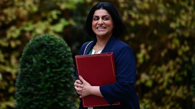 Our asylum policy is Nigel Farage's testicles, says Labour, holding them up