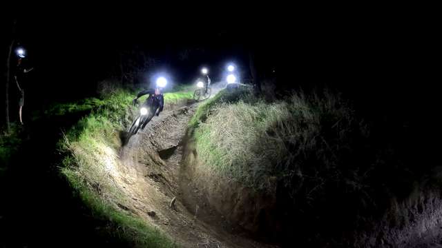 Explore Outdoors | Mountain bikers' night ride in Folsom