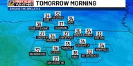 Near-freezing temperatures return by tomorrow morning!