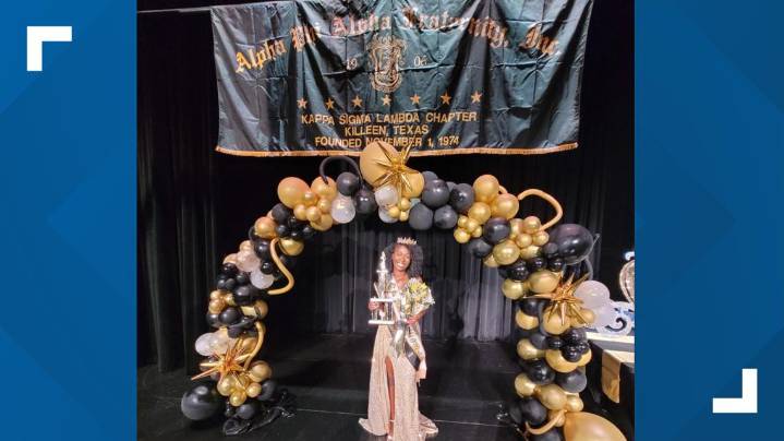 Killeen Alphas crown 2025-2026 Miss Jr. Old Gold and Black Pageant victor