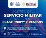 Invitan al sorteo anual del Servicio Militar Nacional