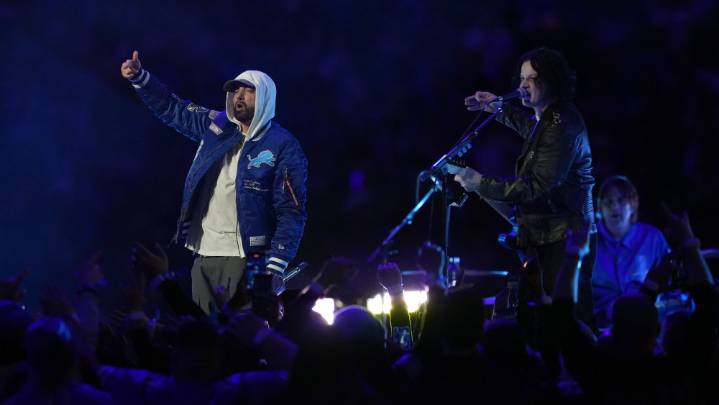 Eminem Joins Jack White for Detroit Lions Thanksgiving Halftime Show