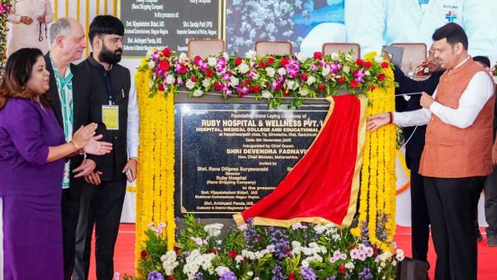 Maharashtra CM Devendra Fadnavis Lays Foundation Stone For ₹1,468-Crore World-Class Educational And Medical Complex In Gadchiroli’s Sironcha Taluka