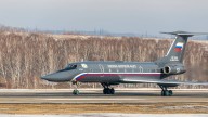 Rare Russian "Black Pearl" Tu-134 Intercepted by Italian Eurofighters Over Baltic