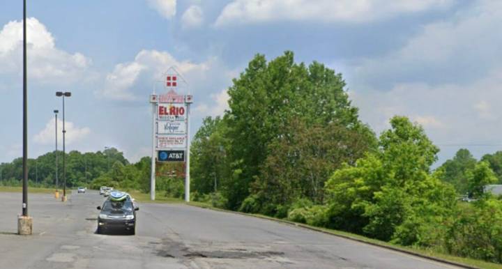 Road leading to Fayette Landing in Oak Hill receiving long