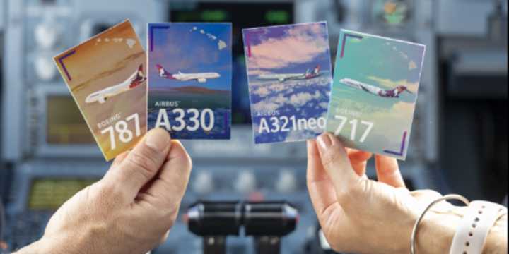 Hawaiian Airlines pilots introduce trading cards to promote aviation