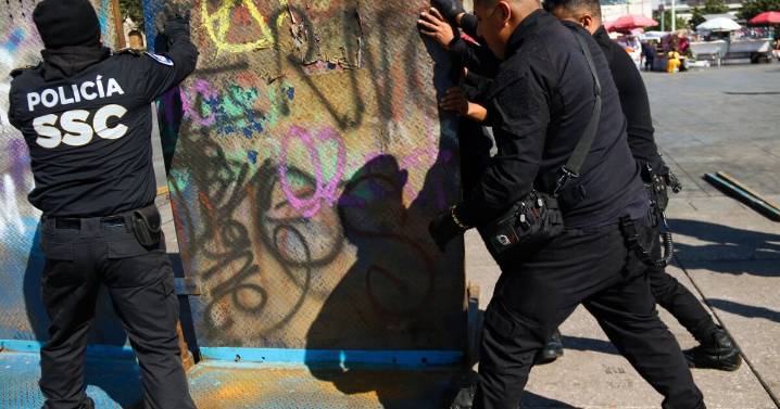 Sheinbaum justifica vallas en Palacio Nacional: es para prevenir violencia ante protestas