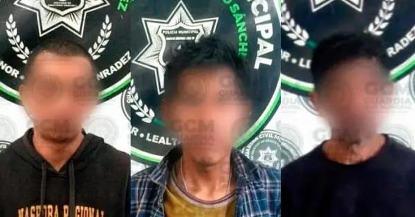 Apresan a tres sujetos por portación de armas prohibidas