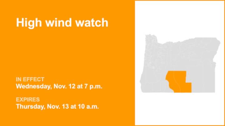 Update: High wind watch issued by the NWS for Wednesday and Thursday