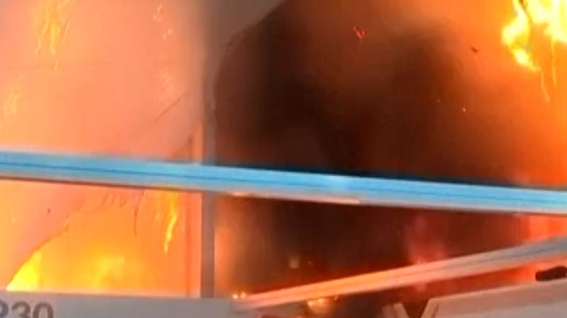 Video shows fire break out at COP30