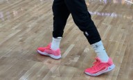 Doncic, con el nombre de su hija Gabriela escrito a mano en sus zapatillas