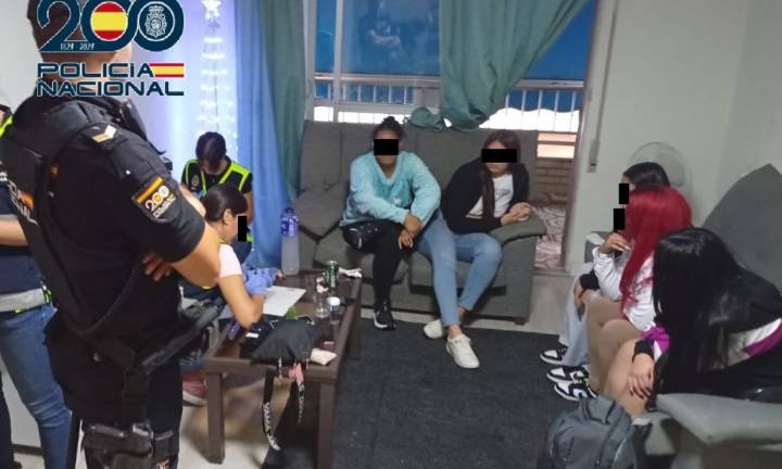 Caen nueve miembros de un grupo criminal que explotaba sexualmente a mujeres en un prostíbulo de Alcantarilla