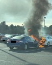 Car fire spreads to two vehicles in Manchester Plaza parking lot