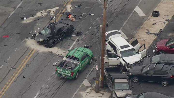 7-vehicle crash in Prospect Park sends 5 to hospital, closes Chester Pike: police