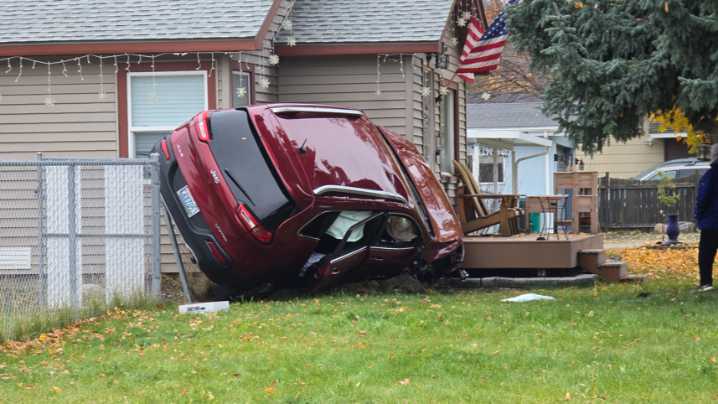 Two-car crash with rollover reported at South Bowdish and East 12th in Spokane Valley