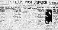 See the Nov. 14, 1925, front page: Gold plate, with sun's image on it, rested on Tut