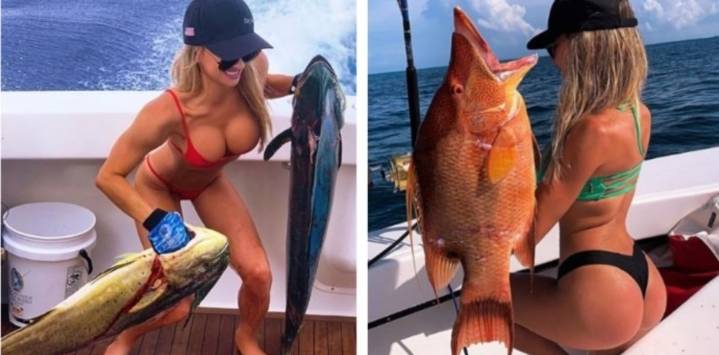 La pescadora que es furor en Instagram: "me gustan los peces grandes"