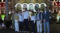 Presidente José Jerí participa en encendido del árbol de Navidad en la plaza de Armas