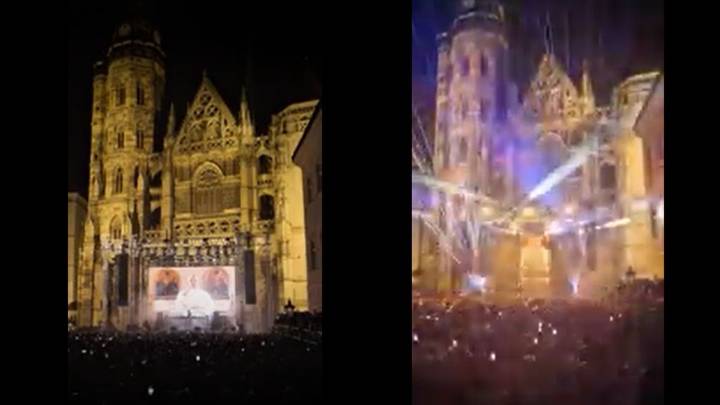 Video | Rave frente a una catedral: así celebró el Vaticano el cumpleaños de un arzobispo - Canal 1