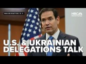 US and Ukrainian delegations hold productive talks in Geneva on ending Russia's war