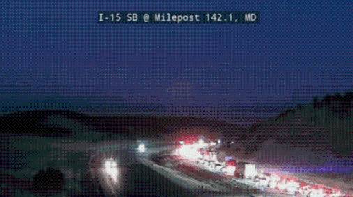 Vehicle fire causes major backup on I