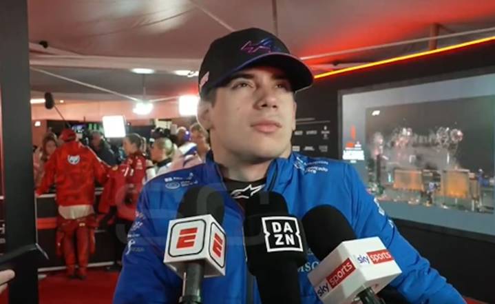 La indignación de Colapinto por los fuegos artificiales tras la carrera en Las Vegas