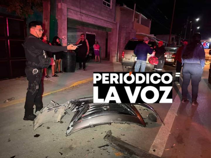 Conductor ebrio provoca carambola en la zona centro de Frontera; intentó huir