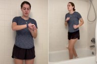 Woman Runs 1 Mile in Her 54-Inch Bathtub for Internet Challenge (Exclusive)