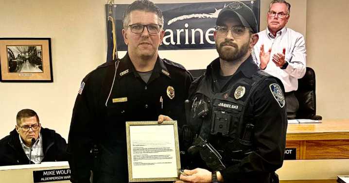 Marinette officer recognized for attempt to save drowning boy