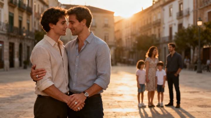 Juan está casado, pero su gran amor es el marido de una mujer: ella lo sabe y acepta la relación