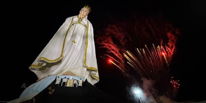 Así es la imponente estatua de la Virgen María que inauguraron en Brasil: es más grande que el Cristo Redentor