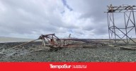Temporal El fuerte viento derribó el antiguo muelle