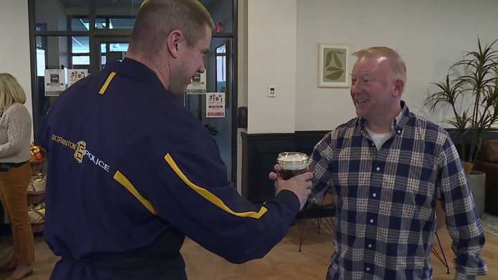 Scranton's finest swap badges for brews in charity showdown