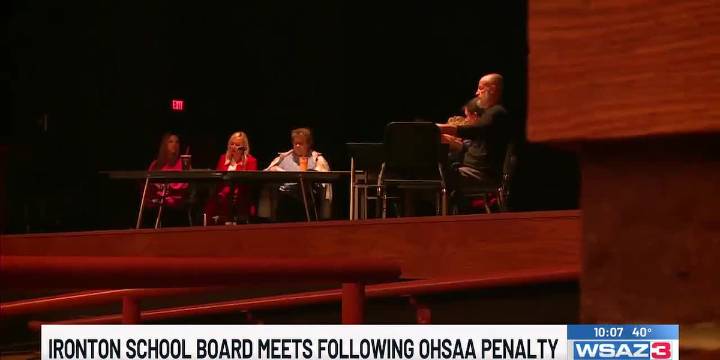 Ironton Board of Education meets for the first time since OHSAA penalized IHS football program