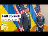 PBS News Hour full episode, Nov. 28, 2025