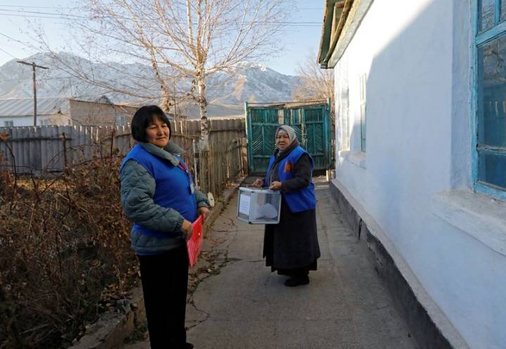 Allies of Kyrgyzstan's president set to win snap parliamentary election