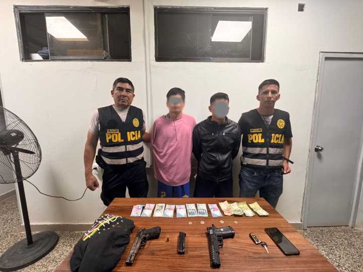 Piura: Caen hermanos que habrían perpetrado un robo y recuperan el dinero