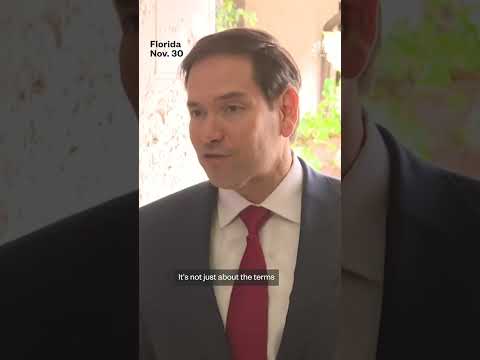 Sec. Rubio says peace talks not just about ending war but also ‘long